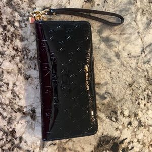 Black patent Michael Kors wallet